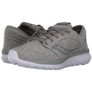 Saucony gray kineta relay wool sneakers